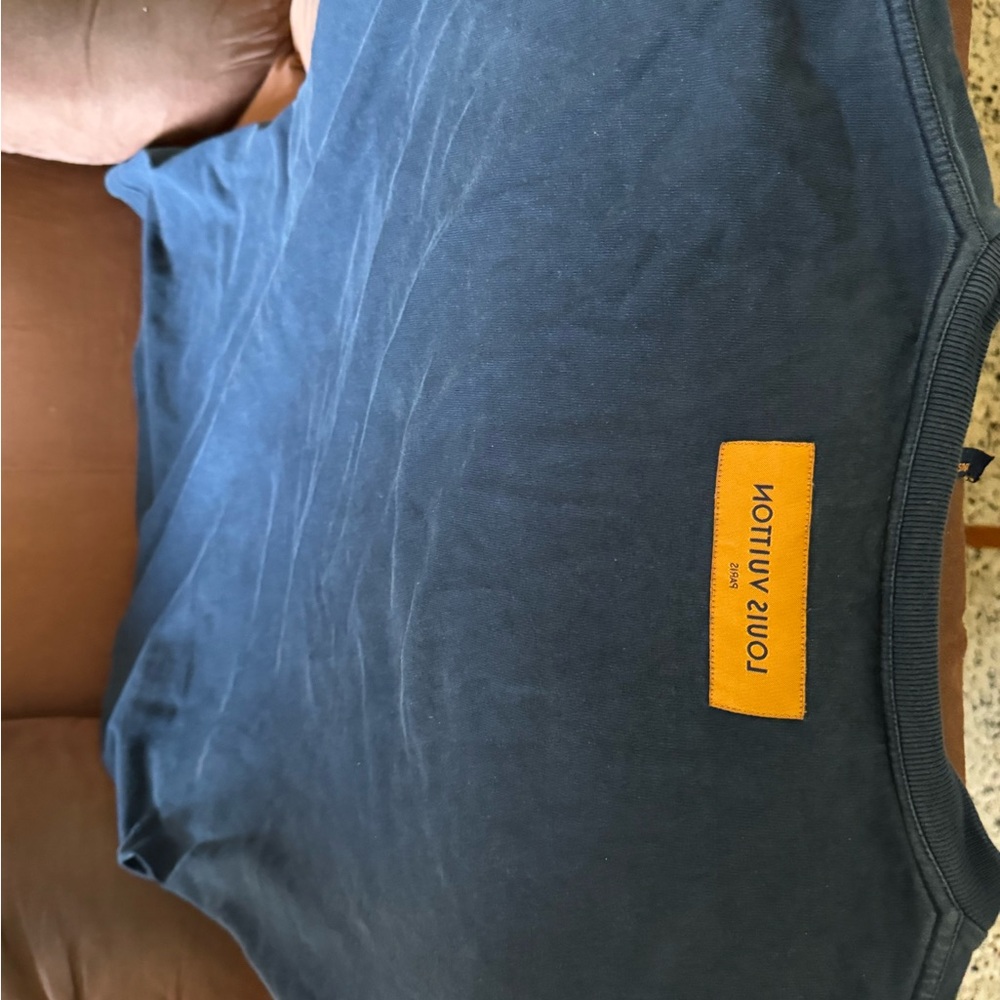 Louis Vuitton basic shirt with reverse tag navy blue